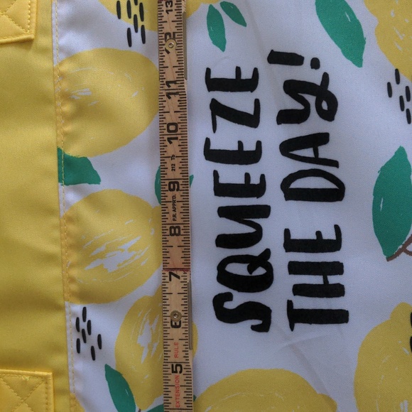Pure Honey Squeeze the Day Lemon Theme Cooler Tote New - Picture 8 of 11